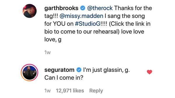 Garth Brooks and his Instagram page have been targeted with jokes from Tom Segura and Christina P who host the podcast Your Moms House for YMH Studios.