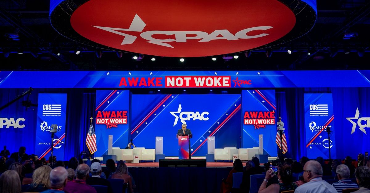 DALLAS, TEXAS - AUGUST 04: Hungarian Prime Minister Viktor Orbán speaks at the Conservative Political Action Conference CPAC held at the Hilton Anatole on August 04, 2022 in Dallas, Texas. CPAC began in 1974, and is a conference that brings together and hosts conservative organizations, activists, and world leaders in discussing current events and future political agendas. (Photo by Brandon Bell/Getty Images) (Brandon Bell/Getty Images)